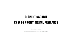 Desktop Screenshot of clement-gaborit.com